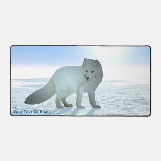 Arctic Fox Akrylic Print Schreibtischunterlage (Vorderseite)