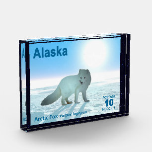 Arctic Fox - Alaska Postage Fotoblock