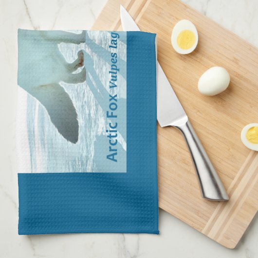 Arctic Fox - Alaska Postage Geschirrtuch (Viertel Falte)