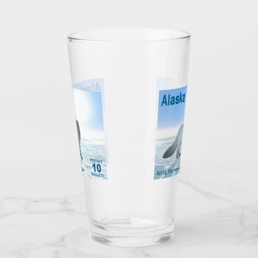 Arctic Fox - Alaska Postage Glas (Links)