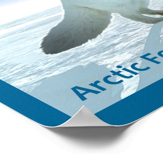 Arctic Fox - Alaska Postage Poster (Ecke)