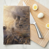 Arctic fox, Alopex lagopus Geschirrtuch (Viertel Falte)