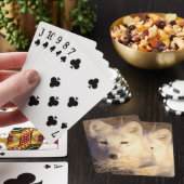 Arctic fox, Alopex lagopus Spielkarten (In Situ)