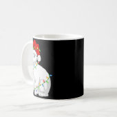 Arctic Fox Animal Lover Xmas Santa Hat Arctic Fox Kaffeetasse (Vorderseite Links)