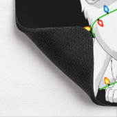 Arctic Fox Animal Lover Xmas Santa Hat Arctic Fox  Mousepad (Ecke)