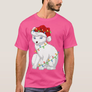 Arctic Fox Animal Lover Xmas Weihnachtsmannmütze A T-Shirt