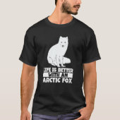 Arctic Fox Artic Animals Cute Artic Fox Pajamas 8 T-Shirt (Vorderseite)