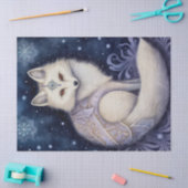 Arctic Fox Boho Mystical Art Seidenpapier (Basteln)