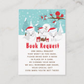 Arctic Fox Christmas Woodland Book Request Begleitkarte (Vorderseite)