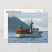 Arctic Fox, Crab Boat im niederländischen Hafen, A Postkarte (Vorne/Hinten)