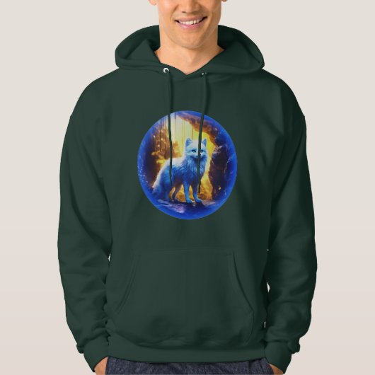 Arctic Fox Graphic Hooded Sweatshirt (Vorderseite)