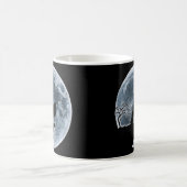 Arctic Fox Halloween Costume Moon Silhouette Kaffeetasse (Mittel)