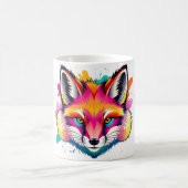 Arctic Fox Head mit Ohrmuffs Funny T-Shirt Kaffeetasse (Mittel)
