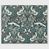 Arctic Fox I Holiday Gift Wrap Geschenkpapier (Flach)
