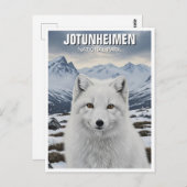 Arctic Fox im Jotunheimen-Nationalpark Norwegen Postkarte (Vorne/Hinten)