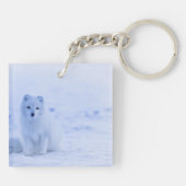 Arctic Fox, Island fotografiert, Schlüsselanhänger (Rückseite)