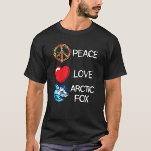 Arctic Fox Liebe Peace Fox Landschaft Arctic Fox T-Shirt