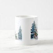 Arctic Fox Moose and Hare Winter Wildlife Trio Kaffeetasse (Mittel)