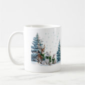 Arctic Fox Moose and Hare Winter Wildlife Trio Kaffeetasse (Links)