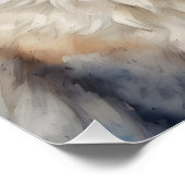 Arctic Fox no 3 Glossy Poster (Ecke)