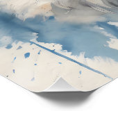 Arctic Fox no 4 Glossy Poster (Ecke)