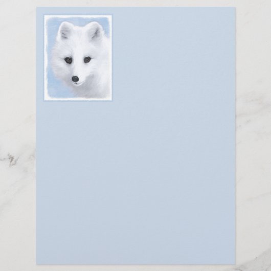 Arctic Fox Painting - Original Wildlife Art (Vorderseite)