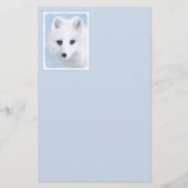Arctic Fox Painting - Original Wildlife Art Briefpapier (Vorderseite)