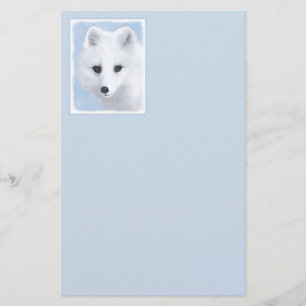 Arctic Fox Painting - Original Wildlife Art Briefpapier