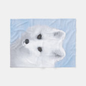 Arctic Fox Painting - Original Wildlife Art Fleecedecke (Vorderseite (Horizontal))
