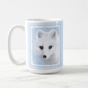 Arctic Fox Painting - Original Wildlife Art Kaffeetasse
