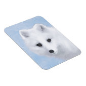 Arctic Fox Painting - Original Wildlife Art Magnet (Rechte Seite)