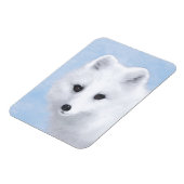 Arctic Fox Painting - Original Wildlife Art Magnet (Linke Seite)