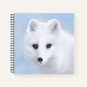 Arctic Fox Painting - Original Wildlife Art Notizblock