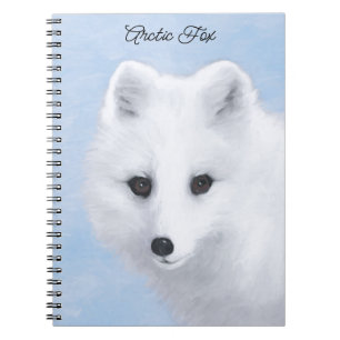 Arctic Fox Painting - Original Wildlife Art Notizblock
