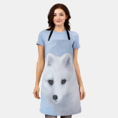 Arctic Fox Painting - Original Wildlife Art Schürze (Getragen)