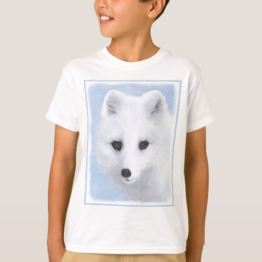Arctic Fox Painting - Original Wildlife Art T-Shirt (Vorderseite)