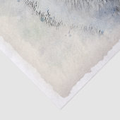 Arctic Fox Watercolor Seidenpapier (Detail)