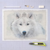 Arctic Fox Watercolor Seidenpapier (Handwerk)