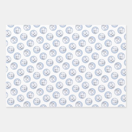 Arctic Fox Winter Malerei Original Wildlife Art Geschenkpapier Set (Vorderseite 2)