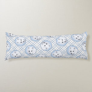 Arctic Fox Winter Malerei Original Wildlife Art Seitenschläferkissen