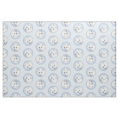 Arctic Fox Winter Malerei Original Wildlife Art Stoff (Fat Quarter (45,7 x 55,9 cm))