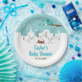 Arctic Fox Winter Wonderland Baby Dusche Pappteller (Party)