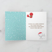 Arctic Foxes Weihnachtswald Frohe Weihnachten (Innenseite)