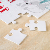 Arctic Foxes Weihnachtswald Puzzle (Seite)