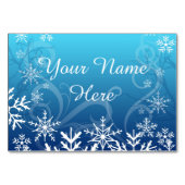 Arctic Frozen Snowdrift Personalisiert Tischnummer (Vorderseite)