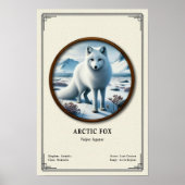 Arctic-Fuchs-Zoologie-Serie Poster (Vorne)