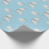 Arctic-Füchse Geschenkpapier (Ecke)