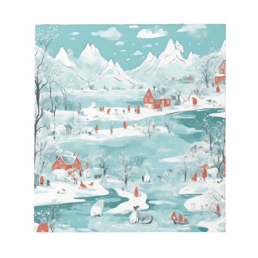 Arctic Haven Notepad Notizblock (Vorderseite)
