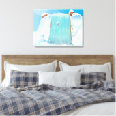 Arctic Ice Waterfall Leinwanddruck (Insitu (Schlafzimmer))