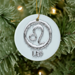 Arctic Leo Keramik Ornament